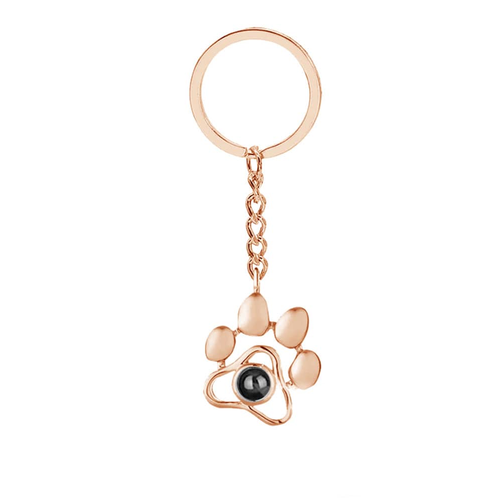 Zikrayati Gems Paw Print Photo keychain