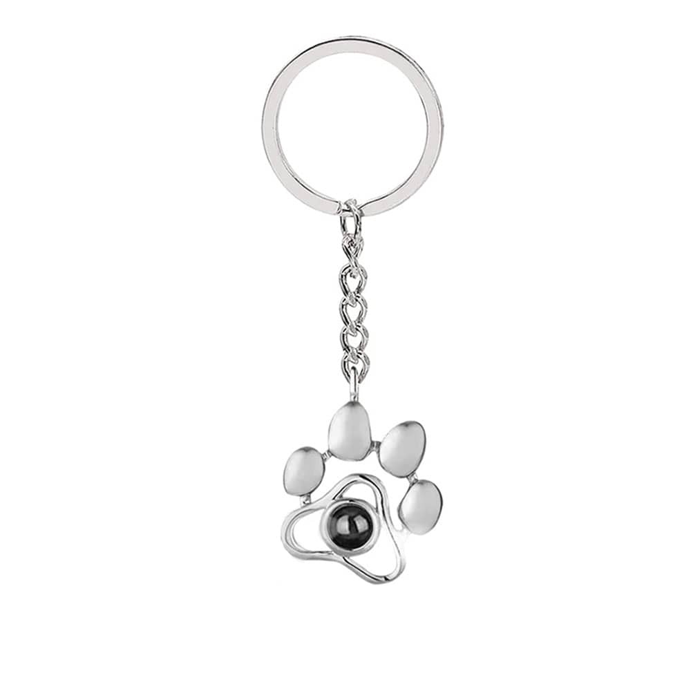 Zikrayati Gems Paw Print Photo keychain