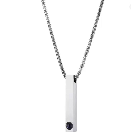 Zikrayati Gems Men's Photo Necklace