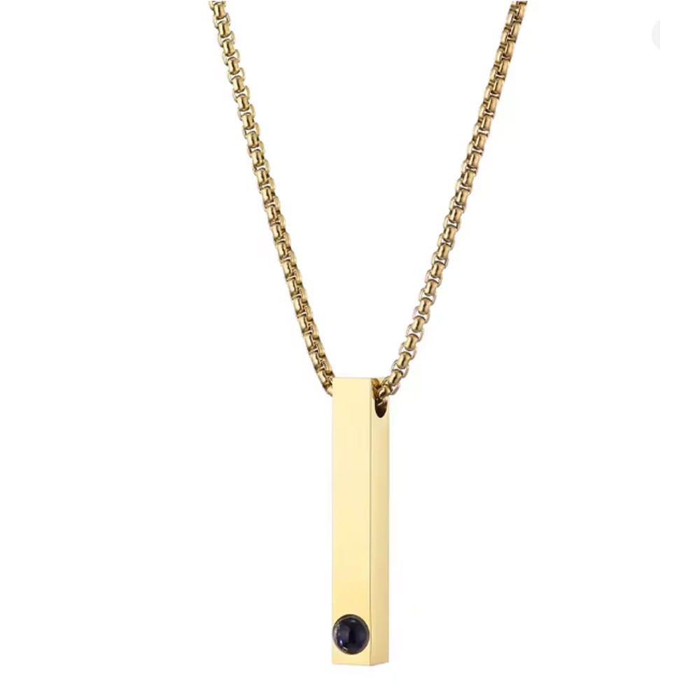 Zikrayati Gems Men's Photo Necklace