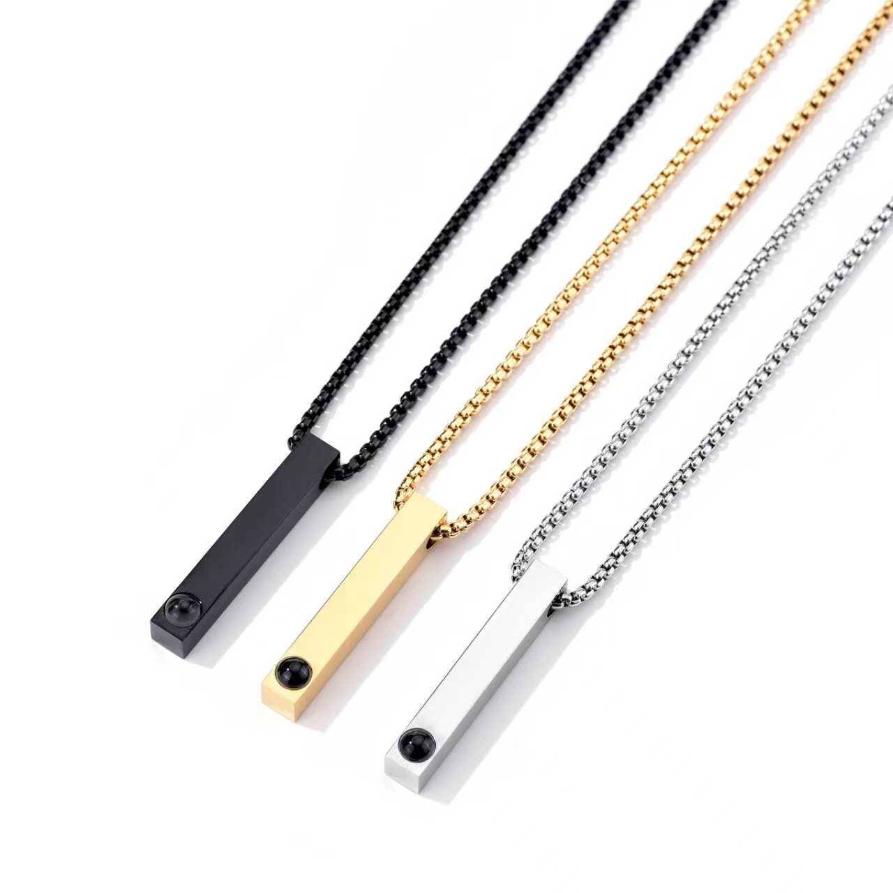 Zikrayati Gems Men's Photo Necklace