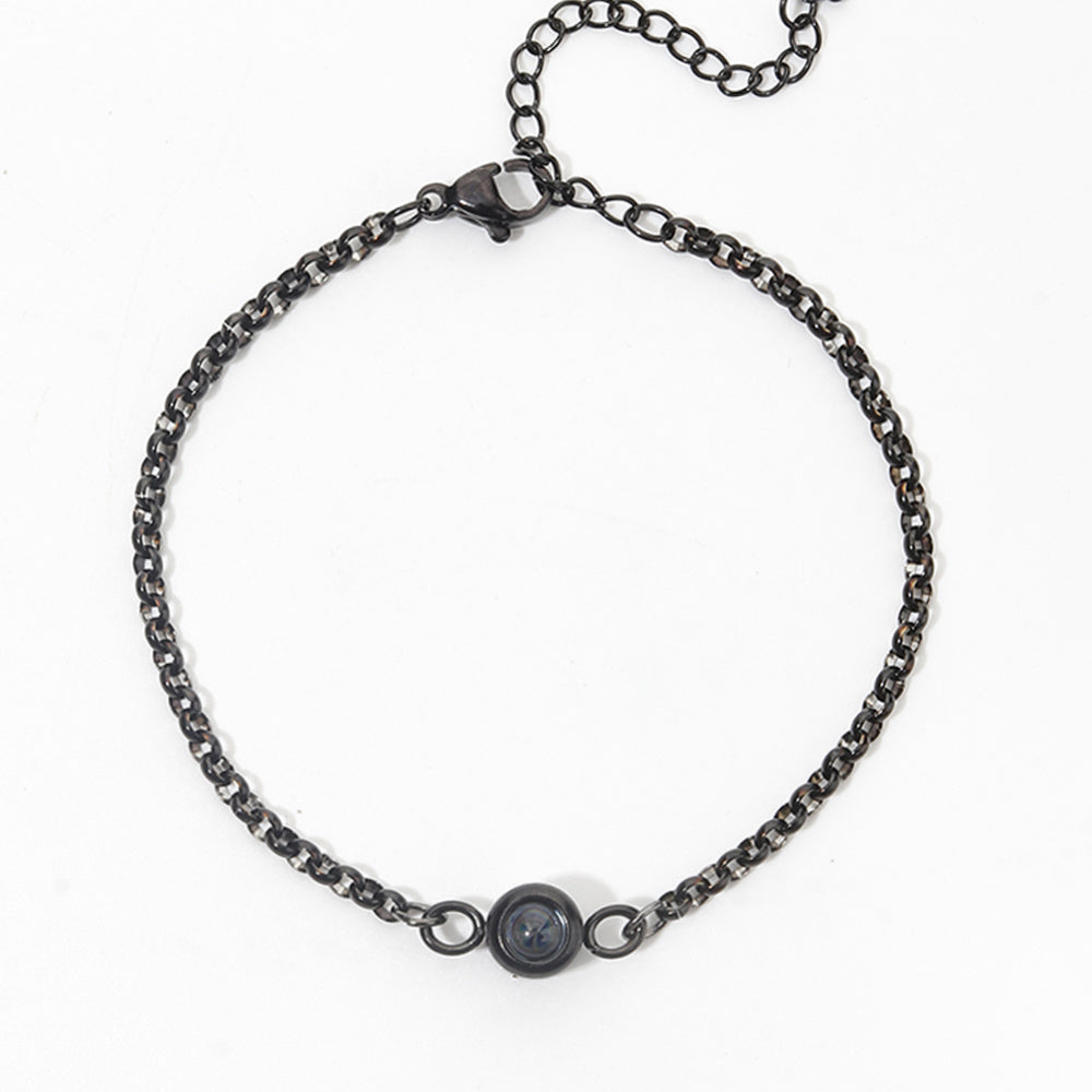 Zikrayati Gems Chain Photo Bracelet