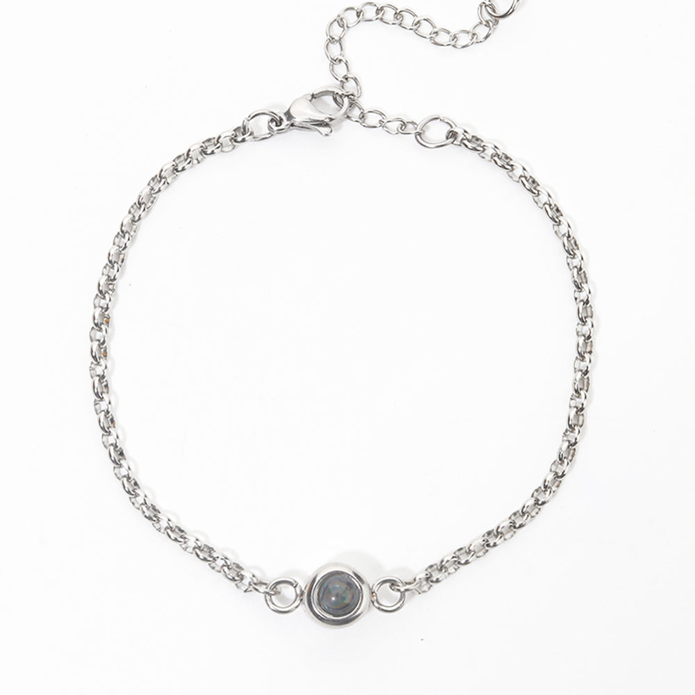 Zikrayati Gems Chain Photo Bracelet