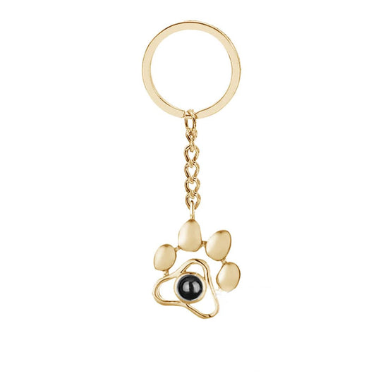 Zikrayati Gems Paw Print Photo keychain